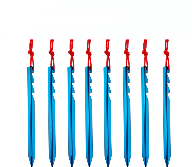 Cheap Goat Tents 20pcs Metal Outdoor Tent Camping Rope  Nails Tent Accessories Equipment  Aluminum Alloy Tent Pegs Tent Nail 18cm Tent Accessories 
